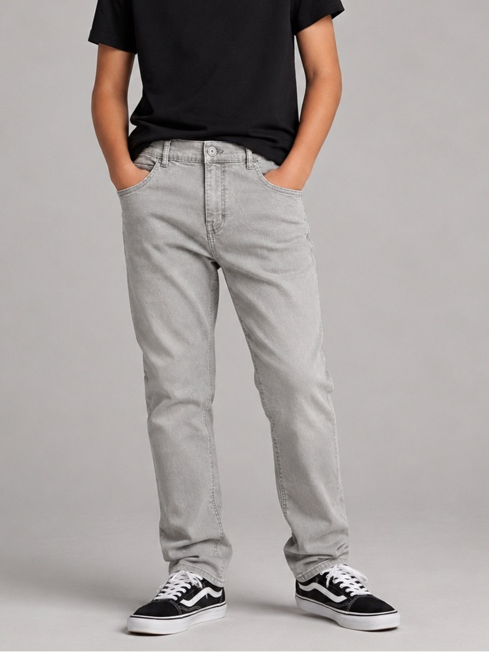 The Children's Place Boys' Light Gray Slim Jeans